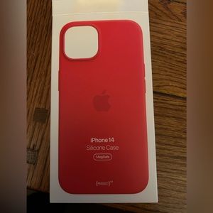 iPhone 14 Red Silcone Case - Brand New - Never used